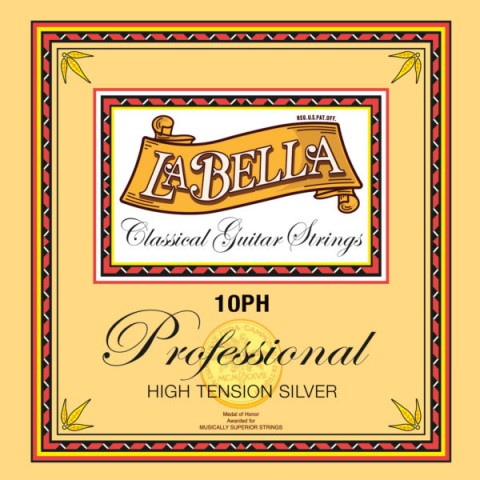 La Bella 10PH Hard Tension Silver Profesyonel Klasik Gitar Teli küçük görsel 2