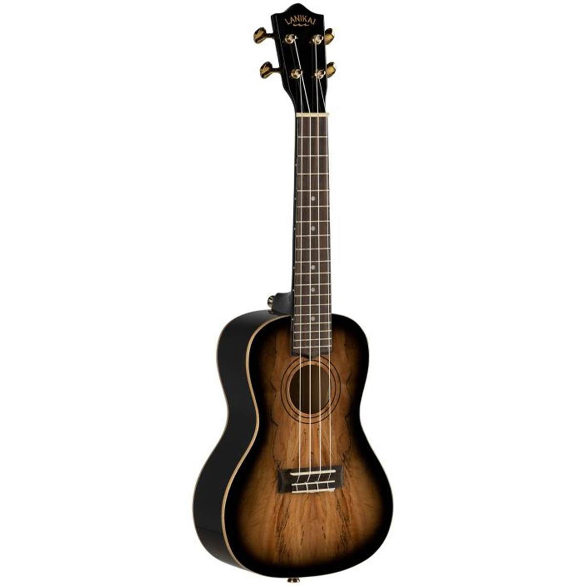 Laniikai Limited Edition SMBB-CX Spalted Maple Concert Ukulele küçük görsel 6
