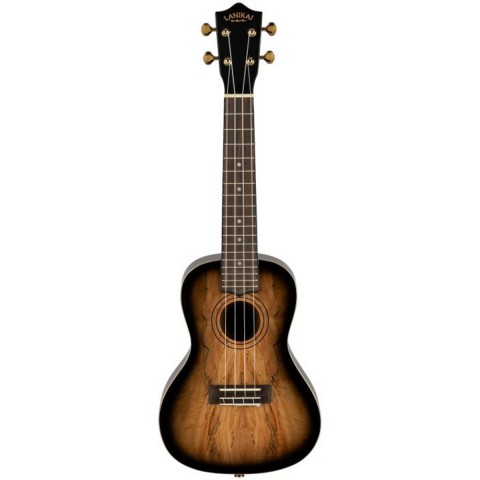 Laniikai Limited Edition SMBB-CX Spalted Maple Concert Ukulele küçük görsel 10