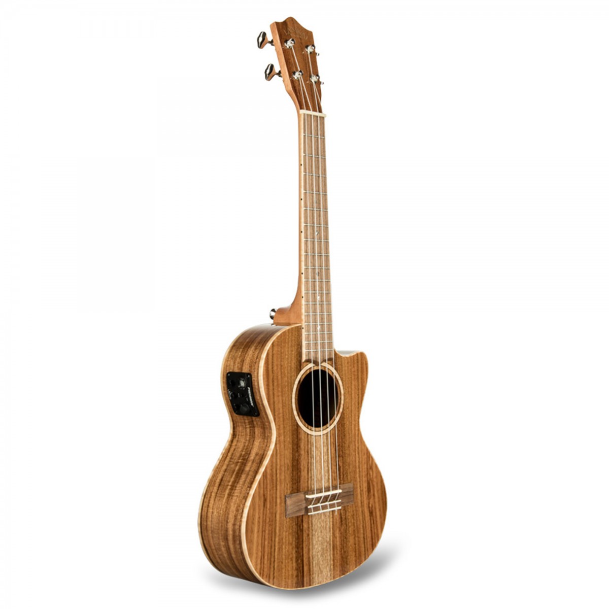 Lanikai ACS-CET Acacia Solid Top Tenor Elektro Ukulele küçük görsel 3