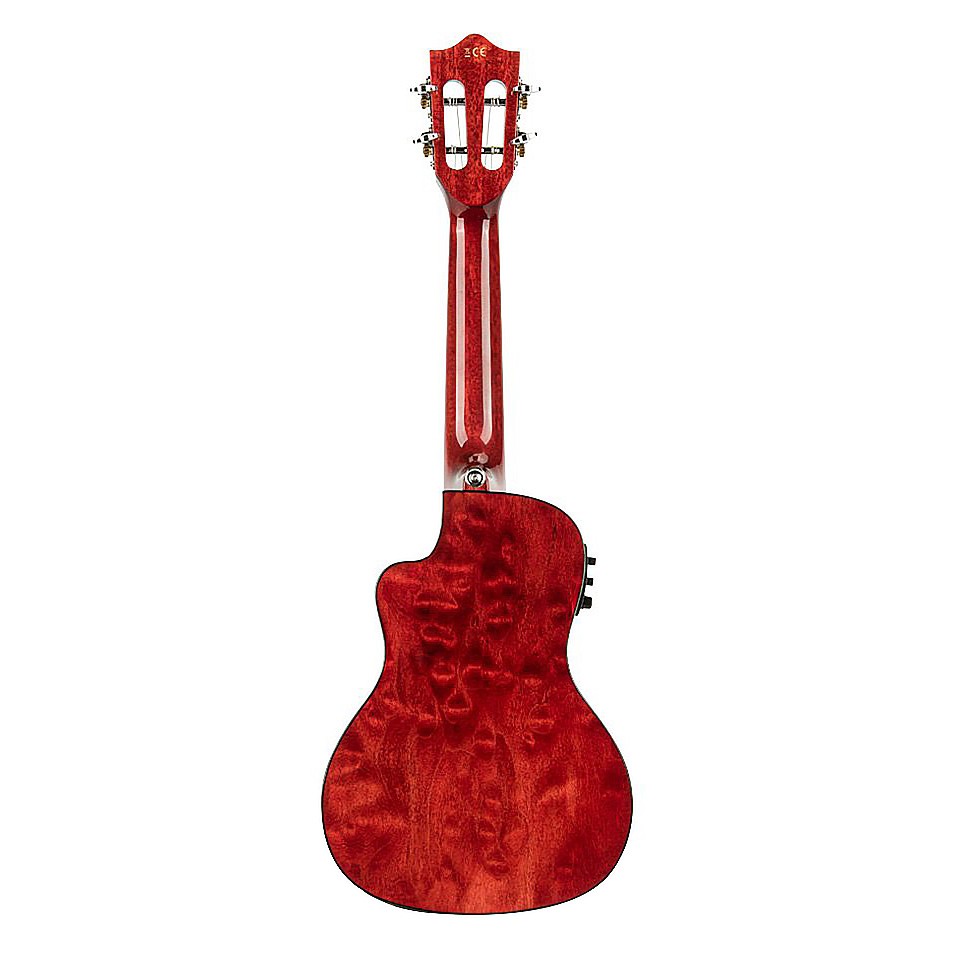 Lanikai QM-RDCEC Quilted Maple Concert Elektro Ukulele küçük görsel 4