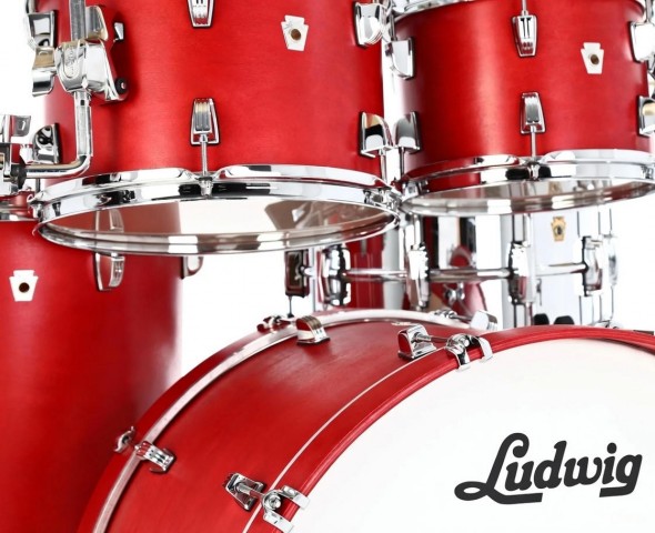 Ludwig Neusonic Downbeat Diablo Red Shell Pack Davul Seti küçük görsel 8
