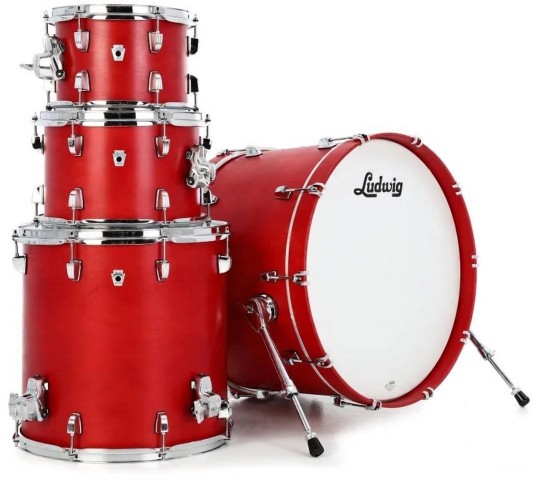 Ludwig Neusonic Downbeat Diablo Red Shell Pack Davul Seti küçük görsel 16