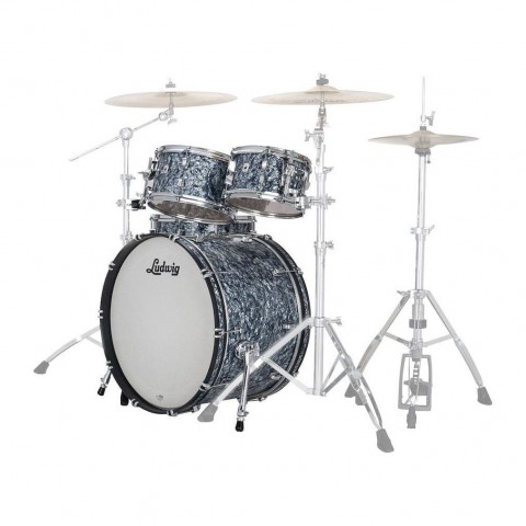 Ludwig Neusonic Downbeat Steel Blue Pearl Shell Pack Davul Seti küçük görsel 11