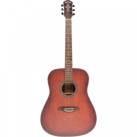 Madison MAG-41M-TRD Trans Red Akustik Gitar küçük görsel 3