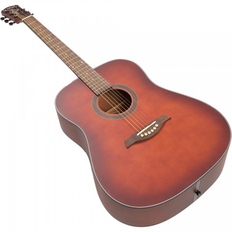 Madison MAG-41M-TRD Trans Red Akustik Gitar küçük görsel 6