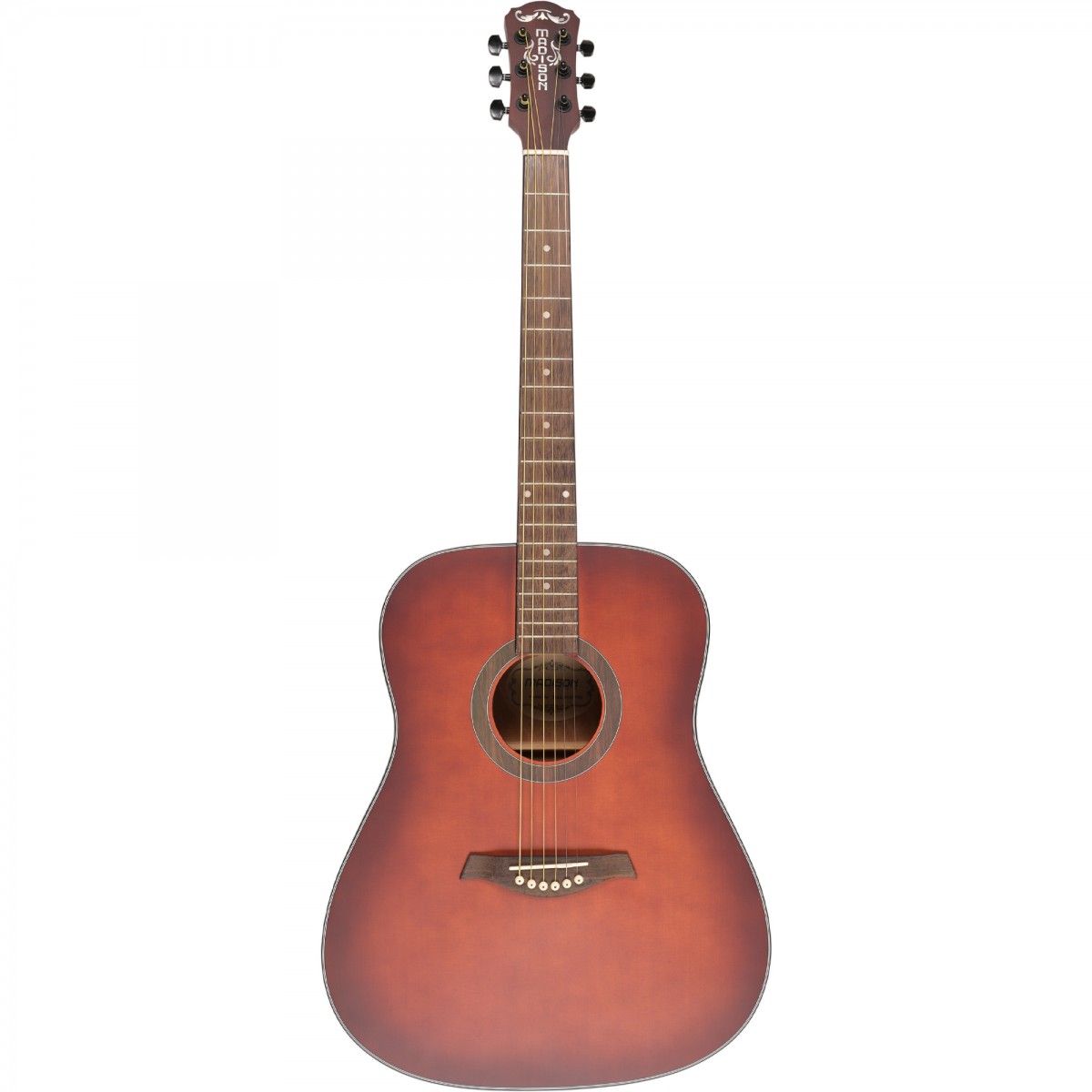 Madison MAG-41M-TRD Trans Red Akustik Gitar küçük görsel 11