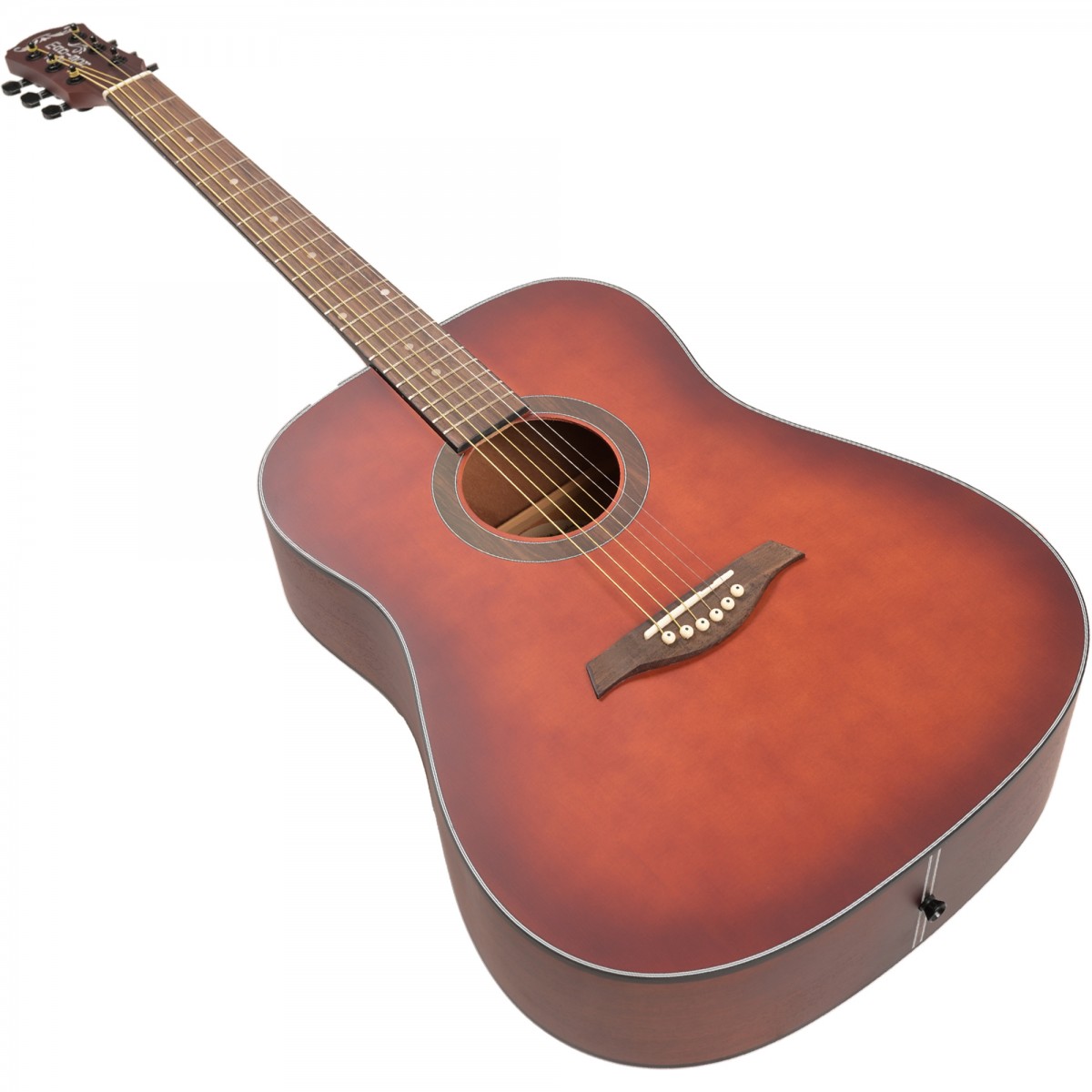 Madison MAG-41M-TRD Trans Red Akustik Gitar küçük görsel 14