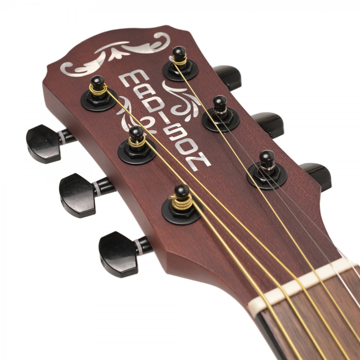 Madison MAG-41M-TRD Trans Red Akustik Gitar küçük görsel 16