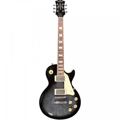 Madison MEG-LPF-TBK Trans Siyah Elektro Gitar küçük görsel 2