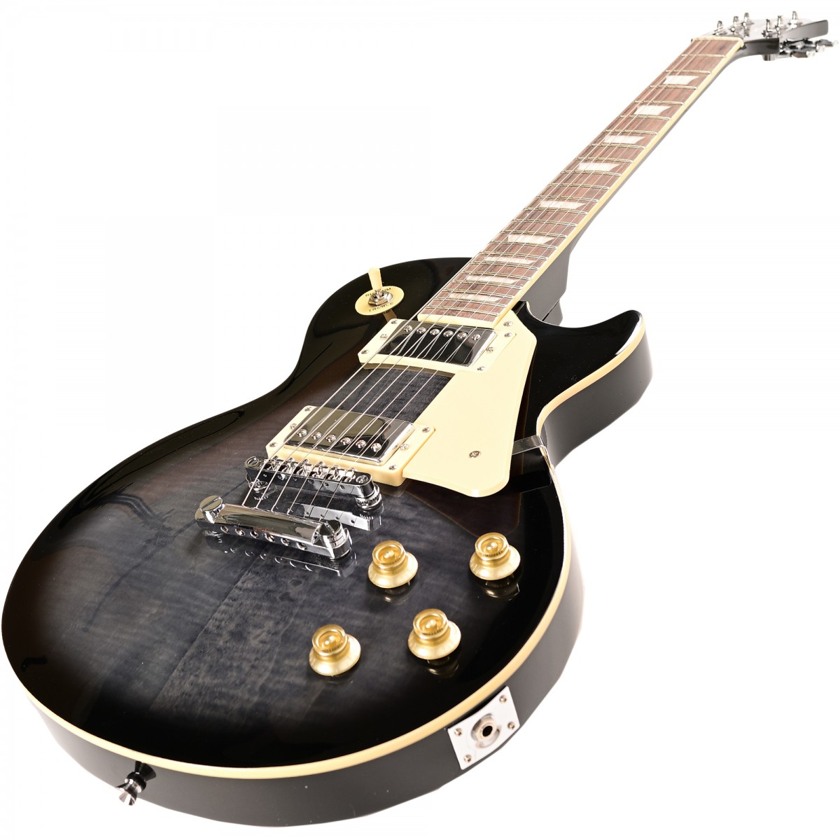 Madison MEG-LPF-TBK Trans Siyah Elektro Gitar küçük görsel 12