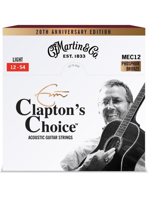 Martin MEC12LTD20 Eric Clapton's Choice Phosphor Bronze Akustik Gitar Teli (12-54) küçük görsel 3