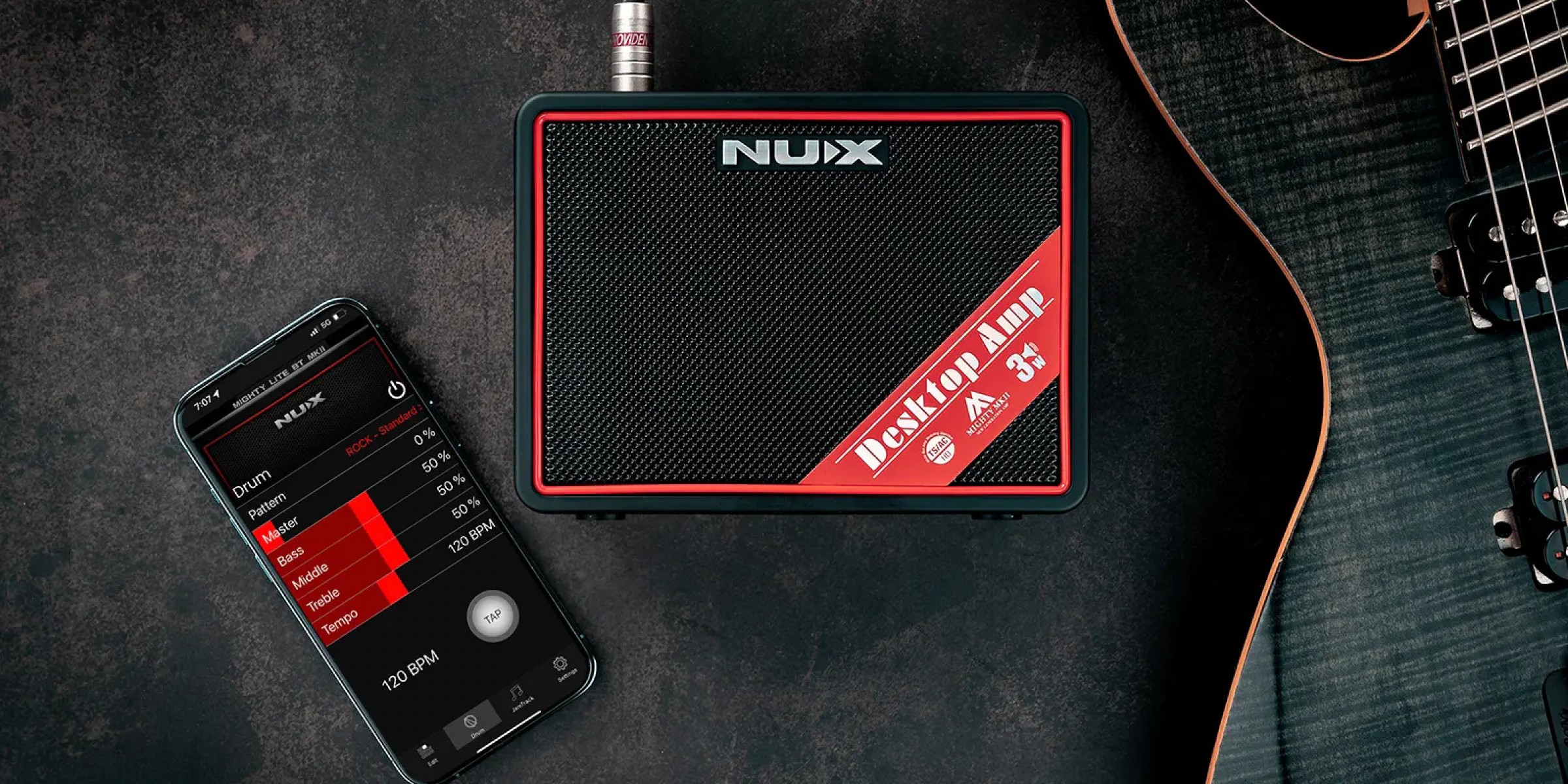 Nux Mighty Lite BT MKII Taşınabilir Elektro Gitar Amfisi küçük görsel 15