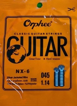 Orphee NX-6 Klasik Gitar Kalın Mi Teli küçük görsel 2