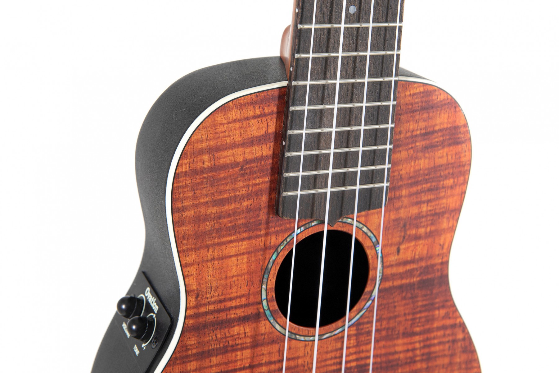 Ovation Celebrity Traditional Plus UCS10P-KOAE-G Elektro Soprano Ukulele küçük görsel 12