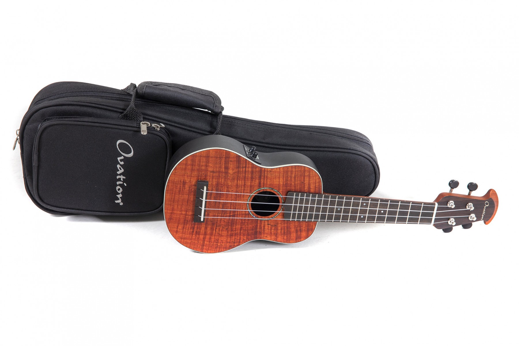 Ovation Celebrity Traditional Plus UCS10P-KOAE-G Elektro Soprano Ukulele küçük görsel 15