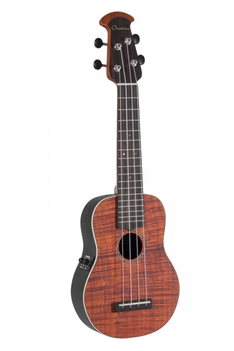 Ovation Celebrity Traditional Plus UCS10P-KOAE-G Elektro Soprano Ukulele küçük görsel 16