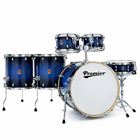 Premier Artist 22" 6pc İndigo Blue Shell Pack Davul Seti küçük görsel 10