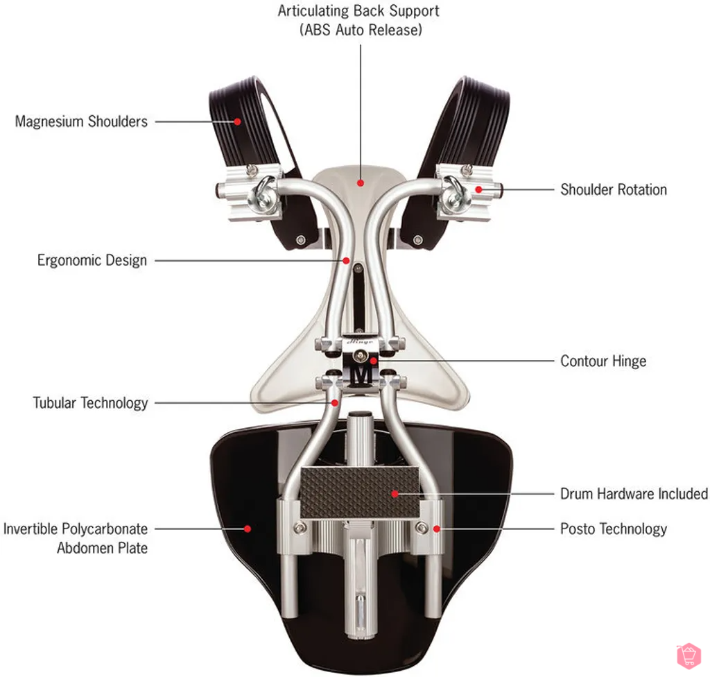 Randall May RMABSBP Profesyonel Bando Davulu Taşıma Aparatı (Carrier) küçük görsel 12