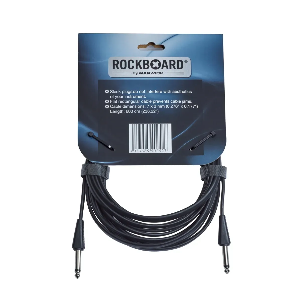 RockBoard Flat Enstrüman Kablosu, Siyah 6 Metre küçük görsel 12