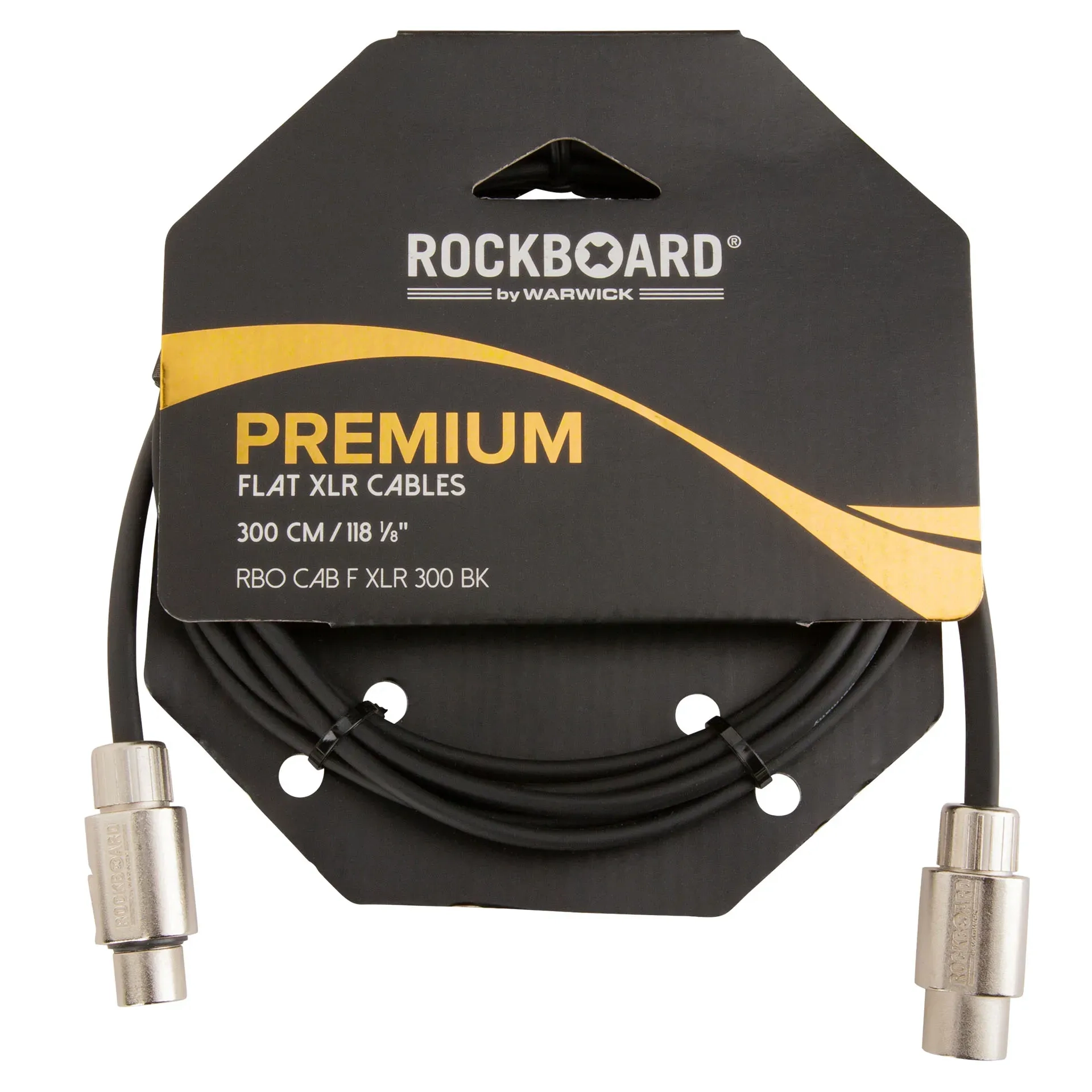 RockBoard Flat XLR Kablo, Siyah 3 Metre küçük görsel 7