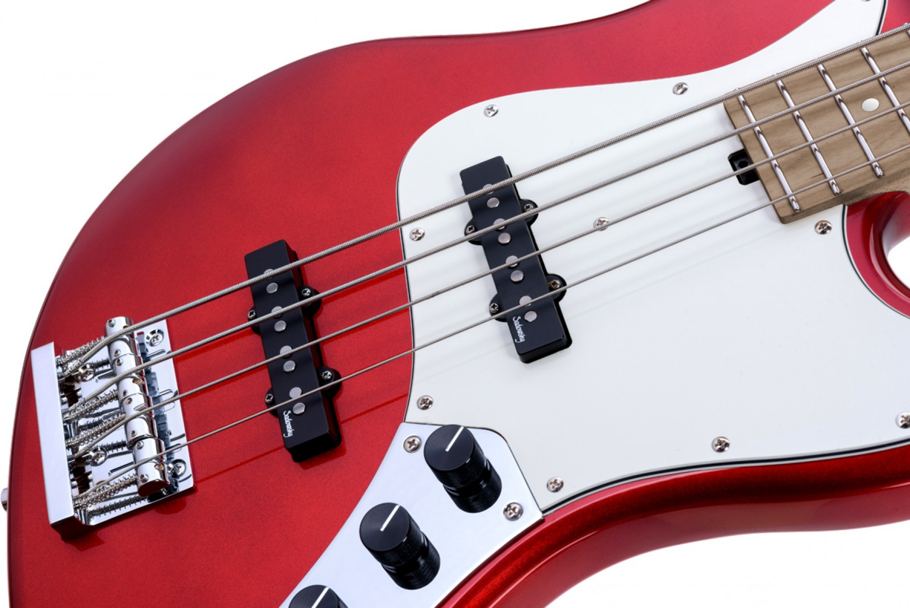 Sadowsky MetroExpress Vintage J/J 21 Perde 4 Telli Bas Gitar – Candy Apple Red Metallic High Polish küçük görsel 15