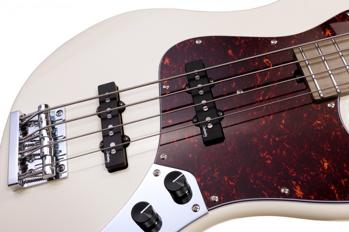 Sadowsky MetroExpress Vintage J/J 21 Perde 4 Telli Bas Gitar – Olympic White High Polish küçük görsel 7