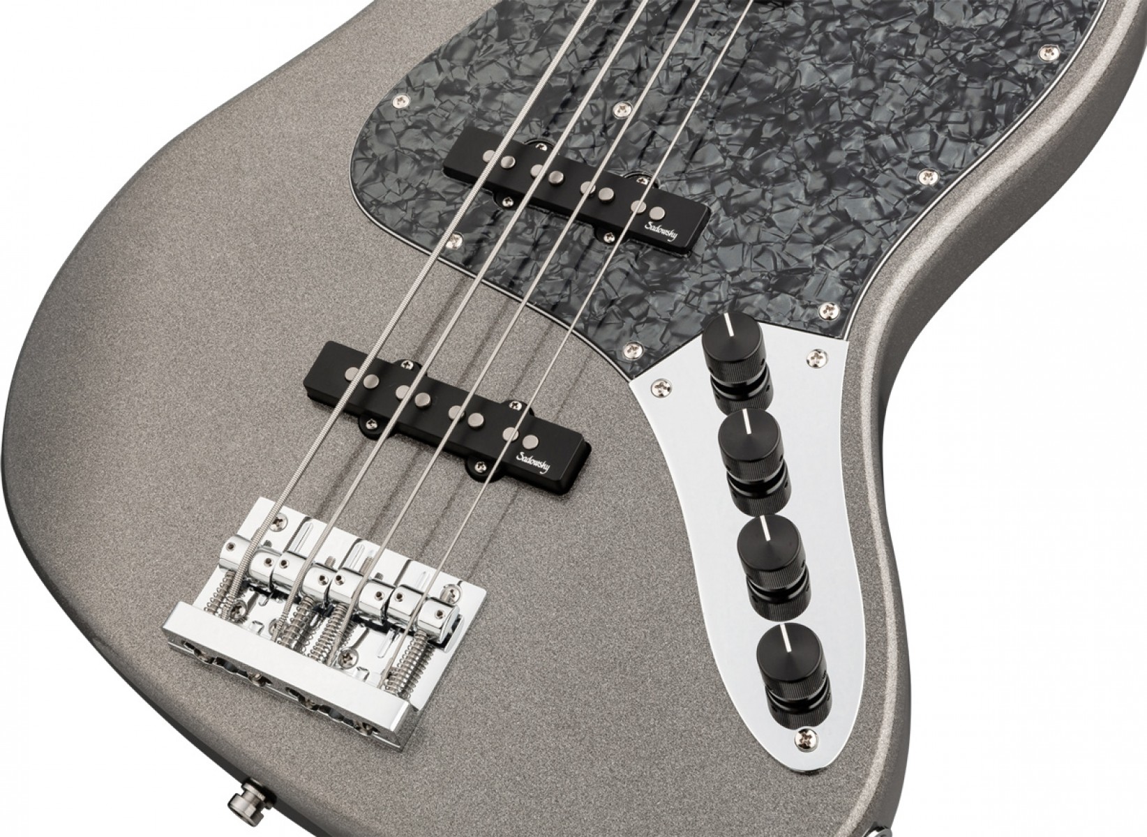 Sadowsky MetroExpress Vintage J/J 21 Perde 4 Telli Bas Gitar – Silver Metallic High Polish küçük görsel 15