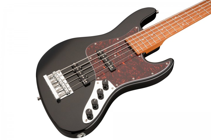 Sadowsky MetroExpress Vintage J/J 21 Perde 5 Telli Bas Gitar – Solid Black High Polish küçük görsel 6