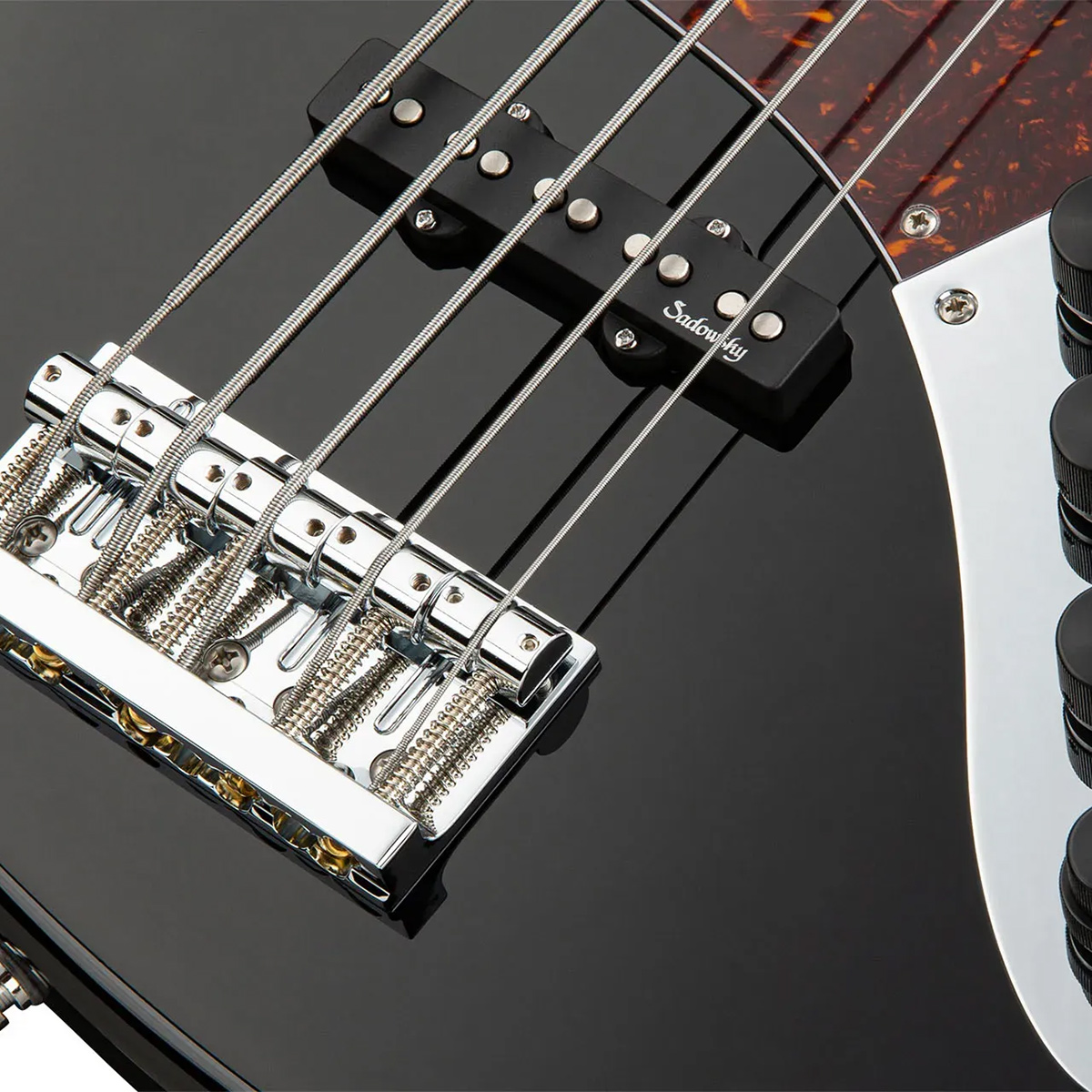 Sadowsky MetroLine Vintage J/J 24 Perde 5 Telli Bas Gitar – Solid Black High Polish küçük görsel 15
