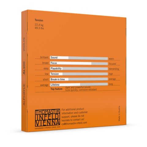 Thomastik Infield Alphayue AL100 3/4 Keman Teli küçük görsel 5