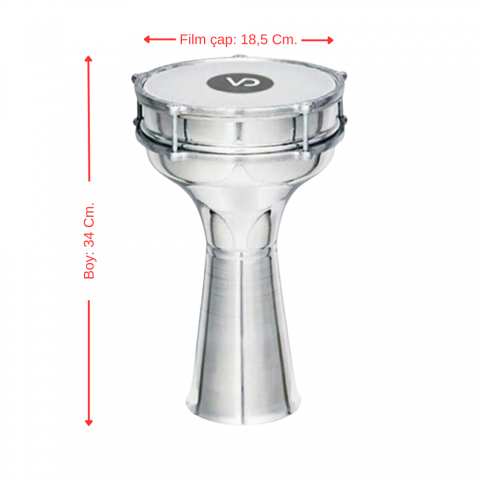Vatan 103AL 3 Numara Alüminyum Darbuka küçük görsel 3