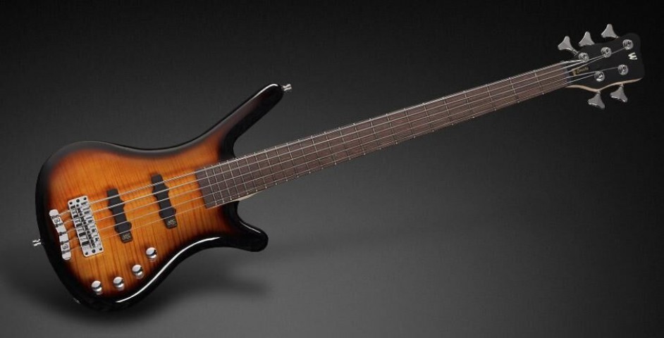 Warwick RockBass Corvette Classic Almond Sunburst Transparent High Polish 5 Telli Bas Gitar küçük görsel 4