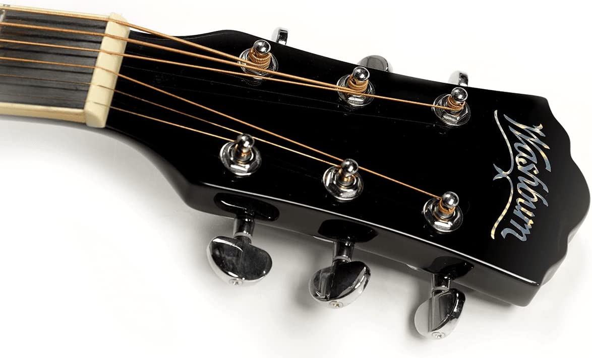 Washburn AD5CEB Siyah Elektro Akustik Gitar Paketi küçük görsel 7