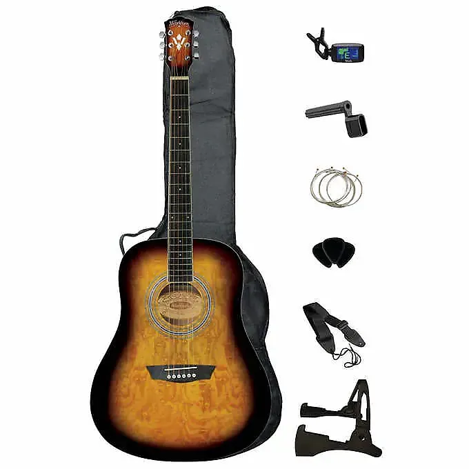 Washburn WSHAGPAKQTTB Exclusive Akustik Gitar Paketi küçük görsel 5