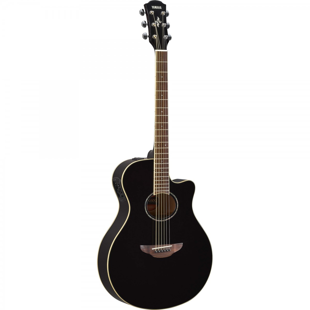 Yamaha APX600BL Thin-Line Cutaway Siyah Elektro Akustik Gitar küçük görsel 3