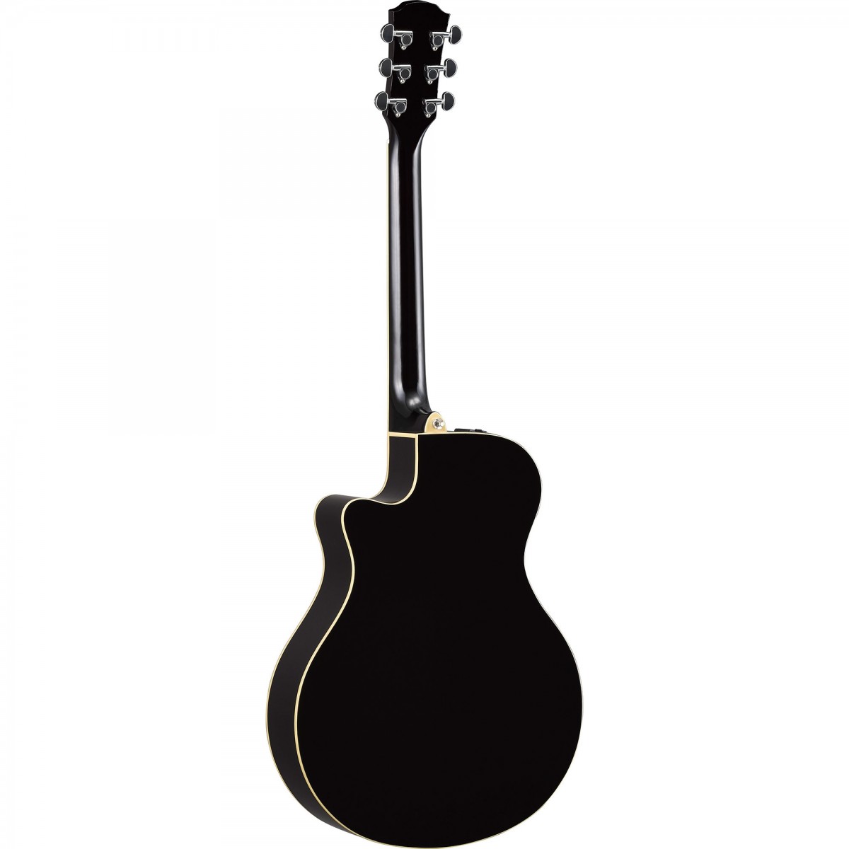 Yamaha APX600BL Thin-Line Cutaway Siyah Elektro Akustik Gitar küçük görsel 4