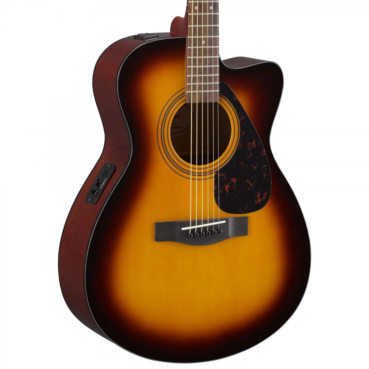 Yamaha FSX315C Tobacco Sunburst Elektro Akustik Gitar küçük görsel 2
